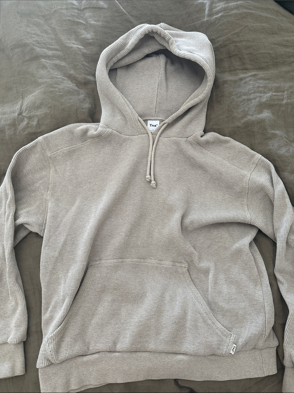 TNA Waffle Hoodie and Matching Joggers in Oatmeal
